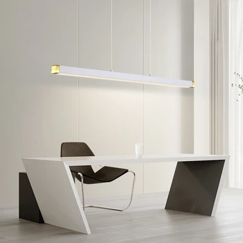 Полный спектр современных минималистичных подвесных светильников для столовой в скандинавском стиле, Индивидуальная креативная студия, светодиодная ресторанная люстра One-word