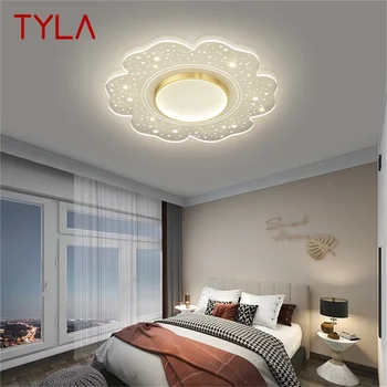 Потолочные современные простые светильники TYLA Creative Light со светодиодной подсветкой для спальни