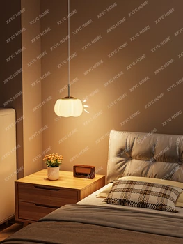 Прикроватная люстра в стиле бревна, Подвесная линейная лампа для спальни, длинная фоновая стена, прихожая