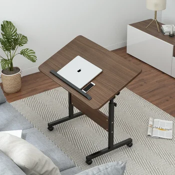 Прикроватный столик HOOKI, складной маленький столик, рабочий стол для студентов колледжа в общежитии, Ленивый Регулируемый Компьютерный прикроватный столик