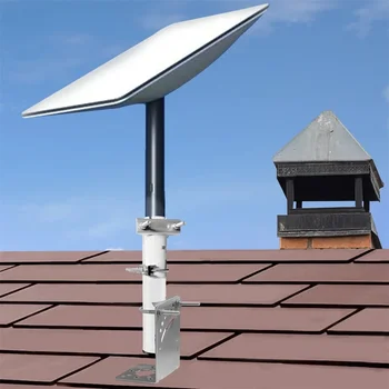 Регулируемый кронштейн для антенны-подходит для совместимости со звездообразной цепью и прямоугольной тарелкой V2, установки на крыше или стене.