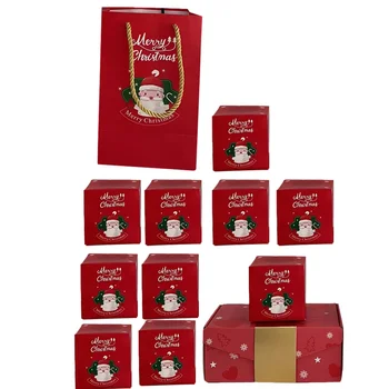 Рождественские коробки конфет Подарочный кейс Подарочные контейнеры Рождественская вечеринка Бумажная невеста