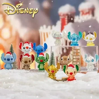 Рождественский Набор Disney Stitch Серии Blind Box Toy Mystery Box Фиолетовая Фигурка Из Коллекции Украшений Для Подруги Рождественские Подарки