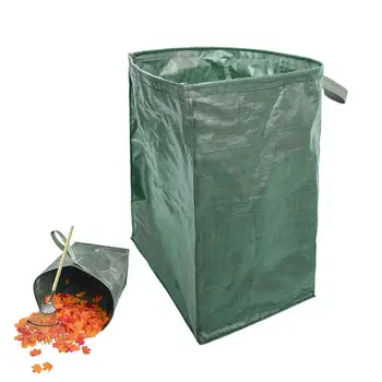 Садовый мешок для мусора с ручками, мешок для листьев большой емкости, Мусорный бак, сумка для хранения Садового мусора, контейнер для сбора отходов на газоне