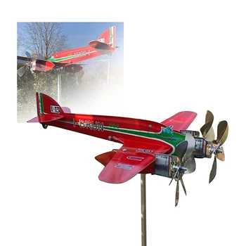 Самолет-флюгер Piper J3 Cub SM 79 Sparviero 3D, самолет-флюгер Ручной работы, ветряк для двора и сада