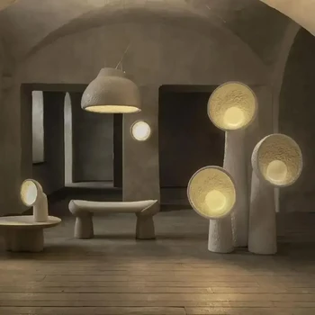 Скандинавский креативный Светодиодный торшер в стиле ретро из смолы, настольная лампа, украшение дома в гостиной, кабинете, прикроватной тумбочке в спальне, настольная лампа