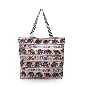 Складная сумка-тоут для покупок Женская мужская повседневная Эко-многоразовая сумка для покупок с цветочной пуговицей, дорожная однотонная сумка для покупок
