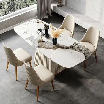 Современные белые обеденные стулья Мебель для дома Поддержка спинки стола Кресло для отдыха в отеле Офисные Роскошные Предметы домашнего обихода Sillas De Comedor