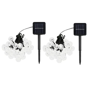 Солнечные гирлянды на открытом воздухе 60 светодиодов с 8 режимами освещения Водонепроницаемые солнечные гирлянды для декора свадебной вечеринки в саду