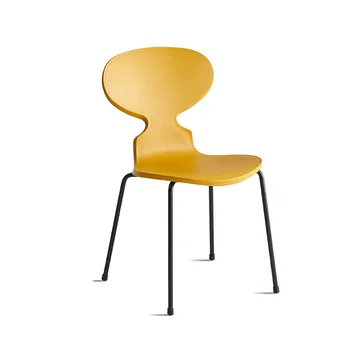 Стулья в скандинавском стиле, ПВХ Пластик, утолщенная бытовая спинка, уголок для отдыха, офисные легкие Роскошные и минималистичные обеденные стулья