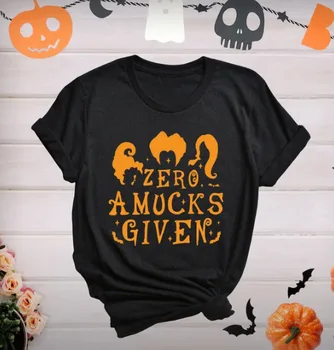 Футболка Zero Amucks Given, футболка на Хэллоуин, рубашка с длинными рукавами 