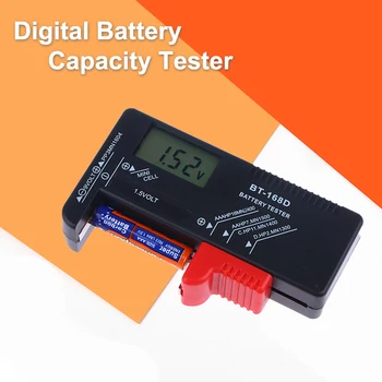 Цифровой тестер заряда батареи BT-168D ЖК-дисплей AA AAA Battery Checker Инструмент диагностики емкости батареи