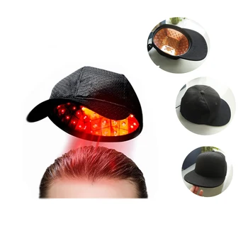 Электрическая шапочка для ухода за волосами с красной подсветкой, Средство для защиты от выпадения волос, Массаж головы, Расческа-щетка для волос