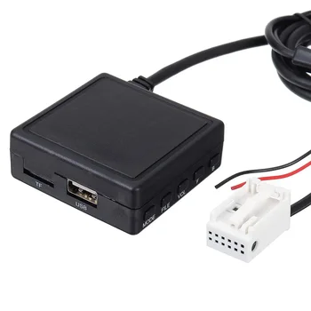 кабель Приемника Bluetooth Aux с USB, микрофоном, Адаптером Громкой связи Aux для BMW E60 E63 E64 E65 E66 E81 E82 E87 E90